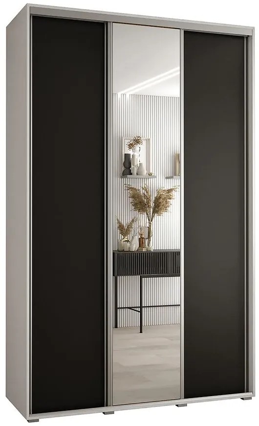 Skriňa 45 Canaris 3 150 biela/čierna/silver