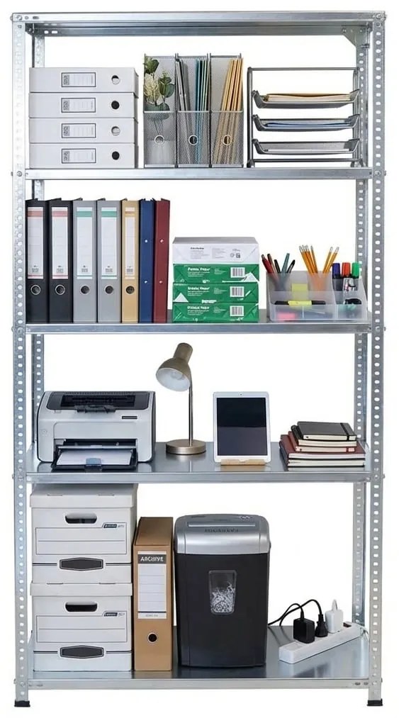 Skrutkový kovový regál, zinok