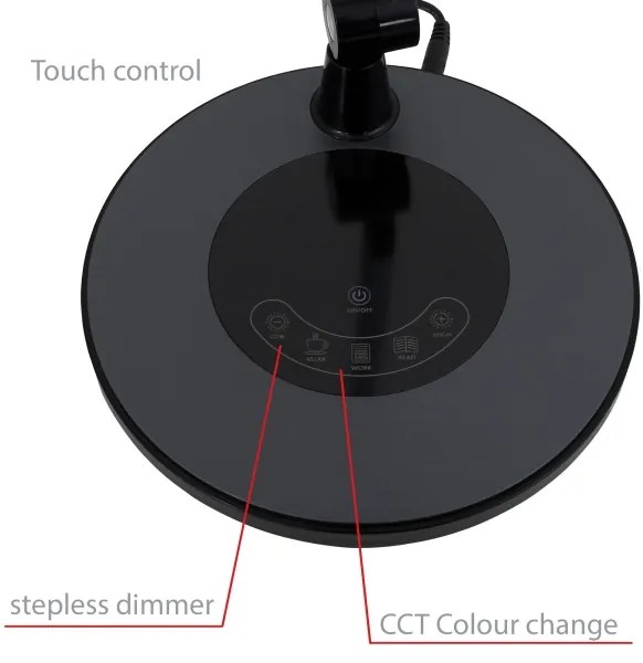 Brilo - LED Stmievateľná dotyková stolná lampa LED/6,6W/230V 3000/4000/6000K