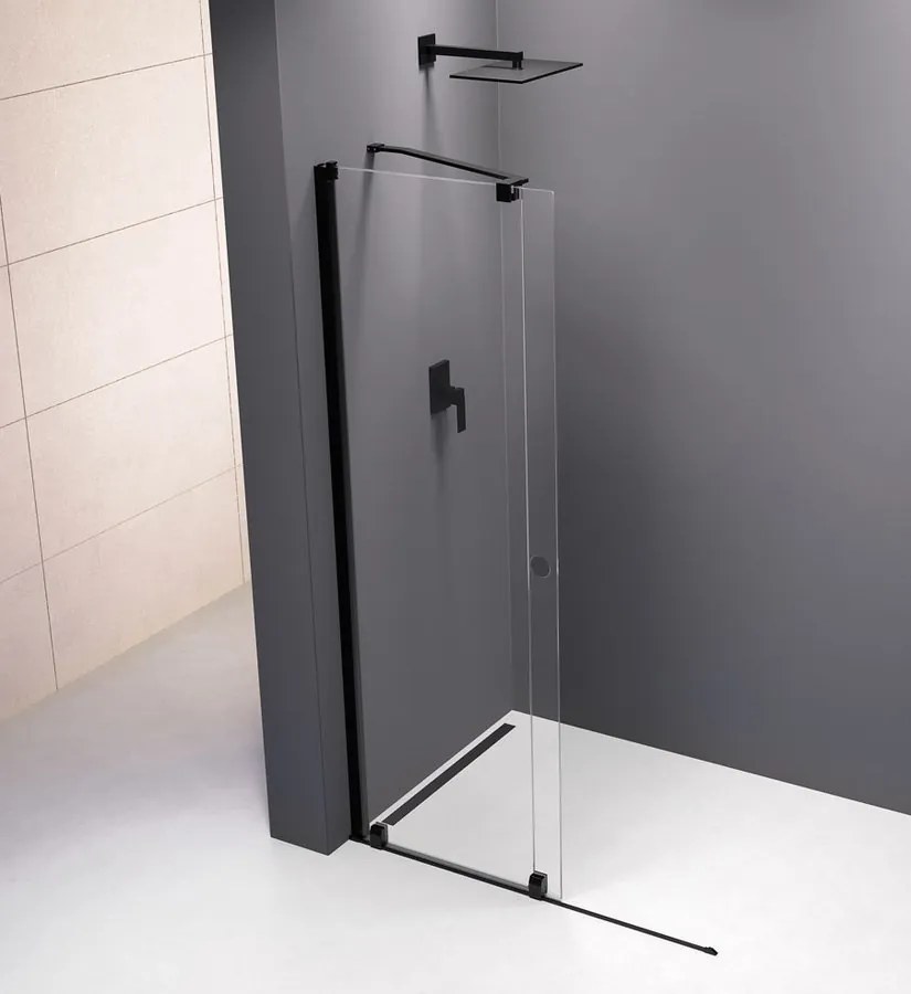 Polysan Polysan, MODULAR SHOWER zástena s pojazdy 1000 mm, čierna, MS5-100B