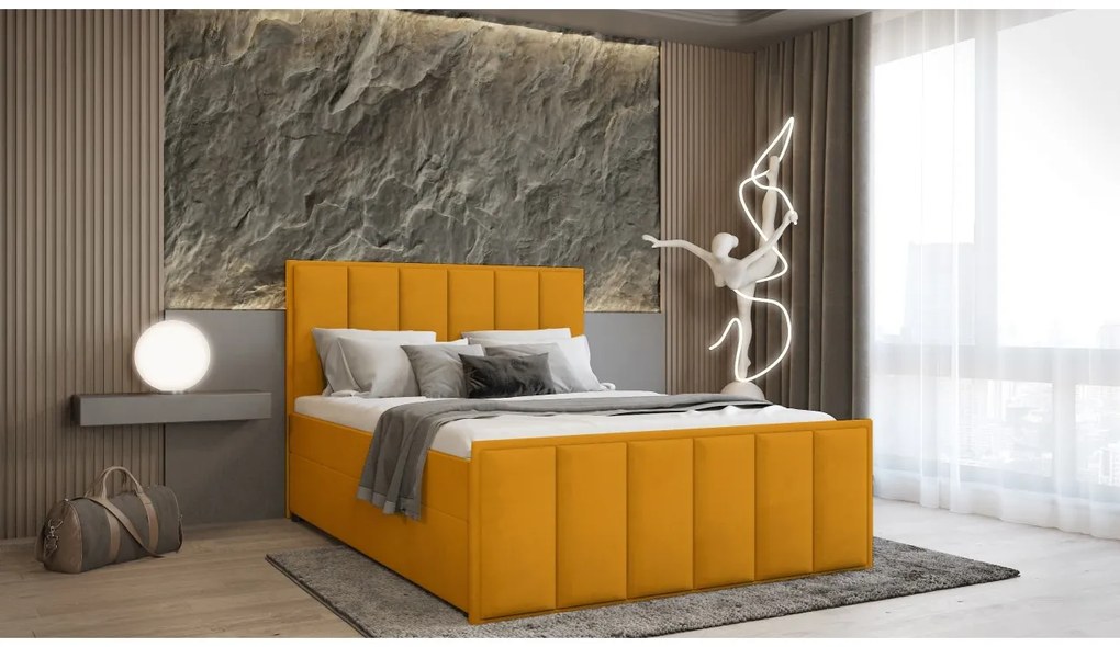 ČALÚNENÁ POSTEĽ S MATRACOM AMANDA 160X200