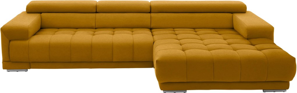 XXXLutz ROHOVÁ SEDAČKA, textil, kari žltá Beldomo Speed - Sedačky - 000711005398