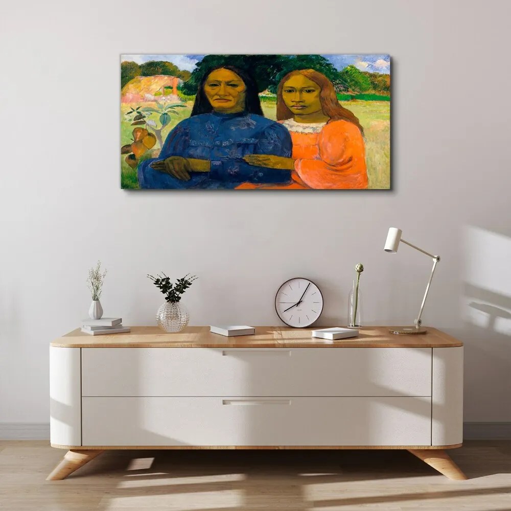 Obraz Canvas Dve ženy Paul Gauguin