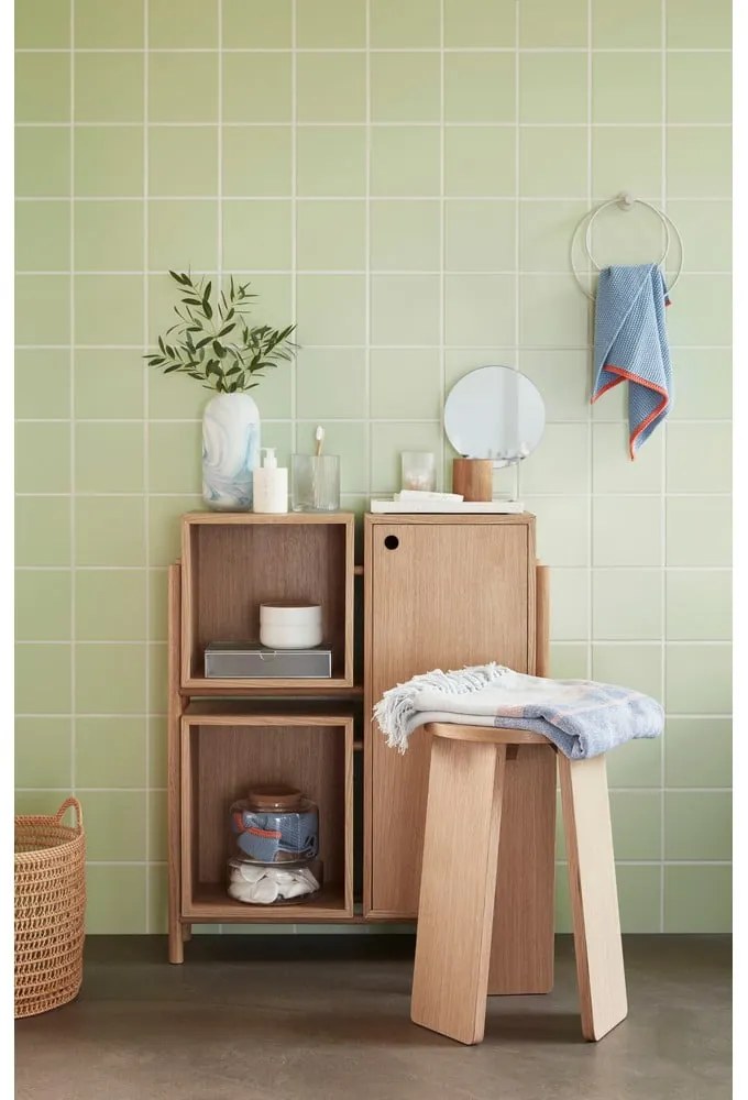 Modrá bavlnená utierka Hübsch Thea, 40 x 60 cm