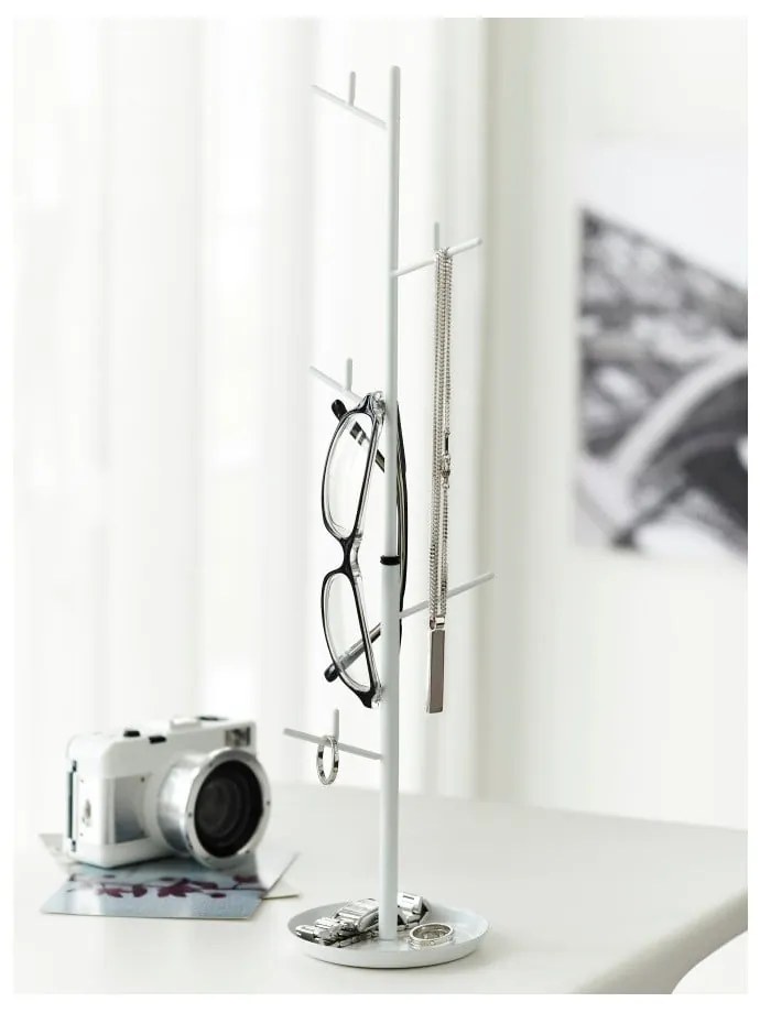 Biely stojan na šperky YAMAZAKI Branch