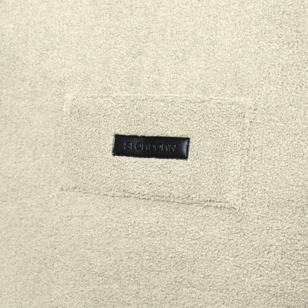 Hnedý sedací vak z textílie buklé Sofa Snug – SLOWDOWN