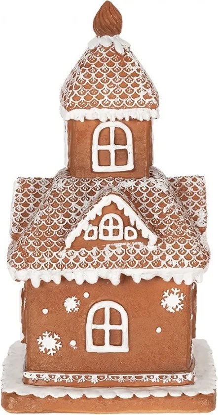 Vianočná perníková chalúpka s Led svetielkami Gingerbread House - 14*14*25cm/ 3*AAA