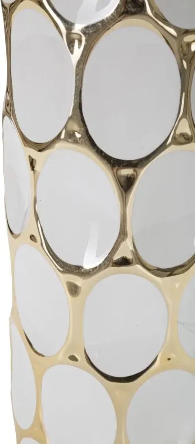 Stolná lampa Glam Carv 56 cm bielo-zlatá