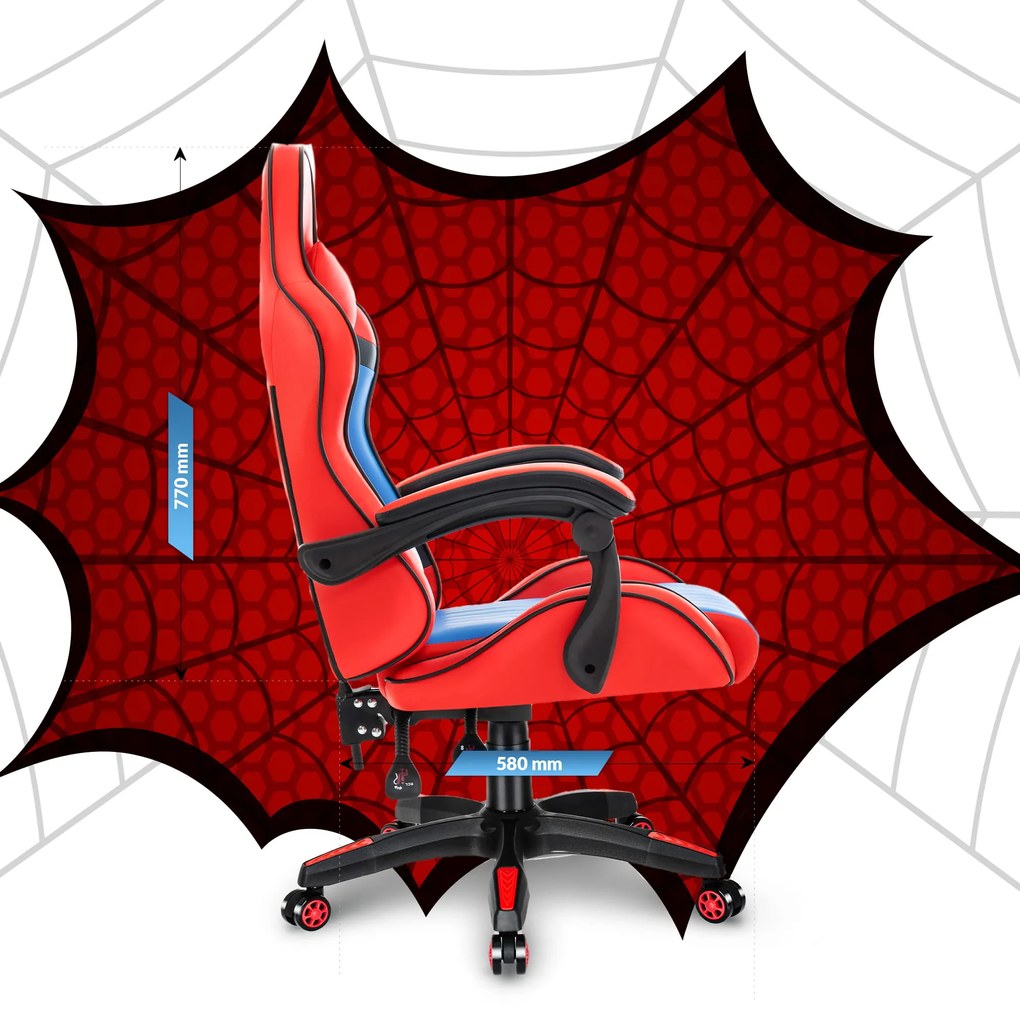 Herné detské kreslo Spider HC- 1005 červeno-modré