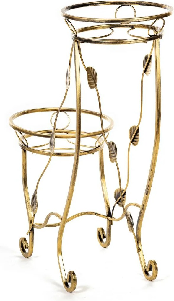 STOJAN NA KVETINÁČ JULYAN 70X50X25 CM ZLATÁ