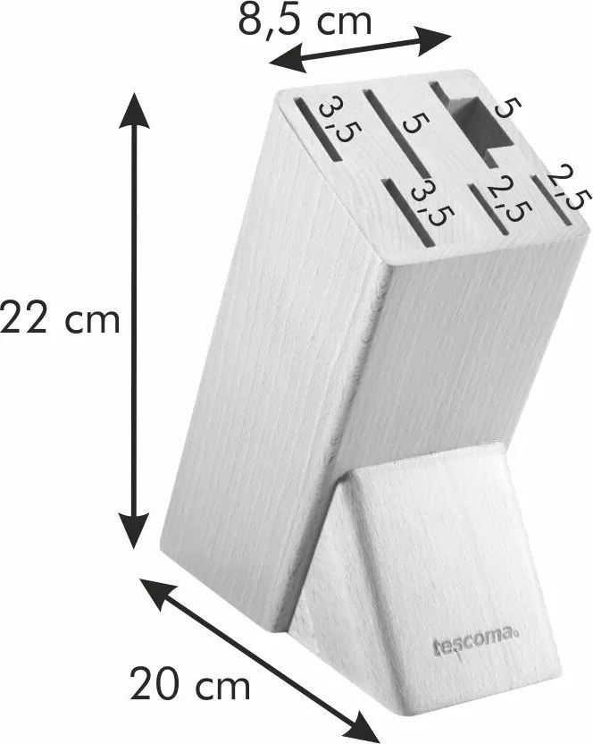 TESCOMA blok NOBLESSE na 6 nožov, nožnice na hydinu/ocieľku, S