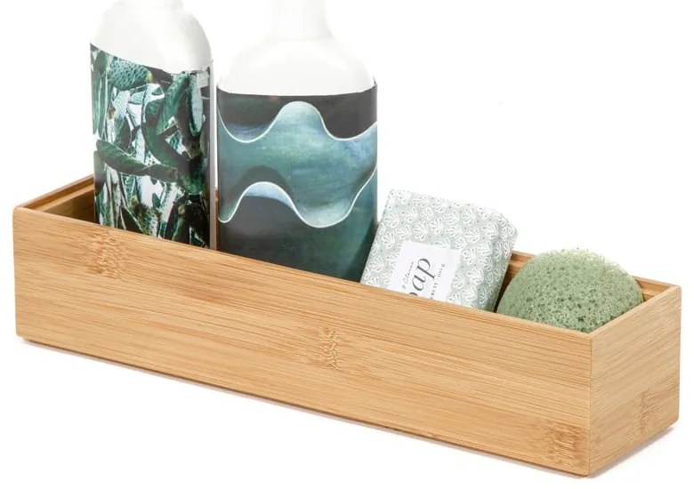 Bambusový organizér Compactor Woody, 30 × 7,5 × 6,35 cm