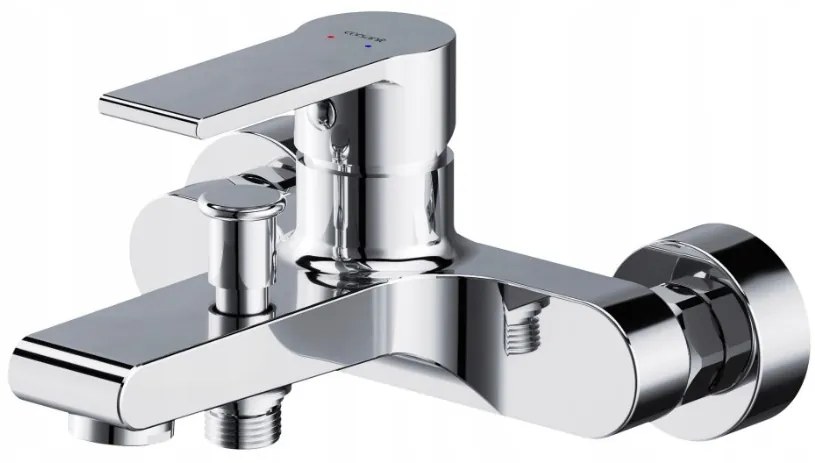 Cersanit Verso, nástenná sprchová-vaňová batéria, chrómová, S951-402