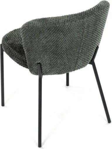 Jedálenská stolička bouclé, zelená CT-W1077 GRN2