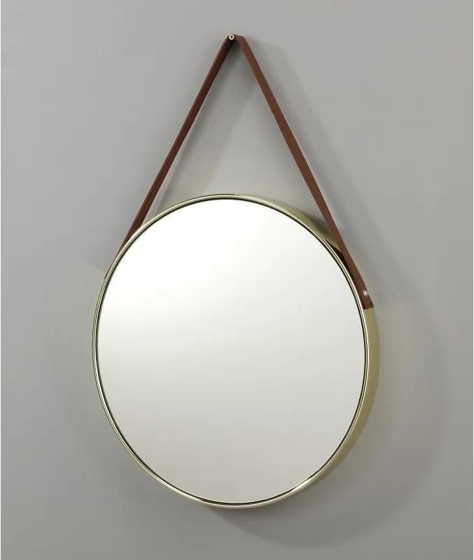 Nástenné zrkadlo Lindsey, zlaté, 45 cm