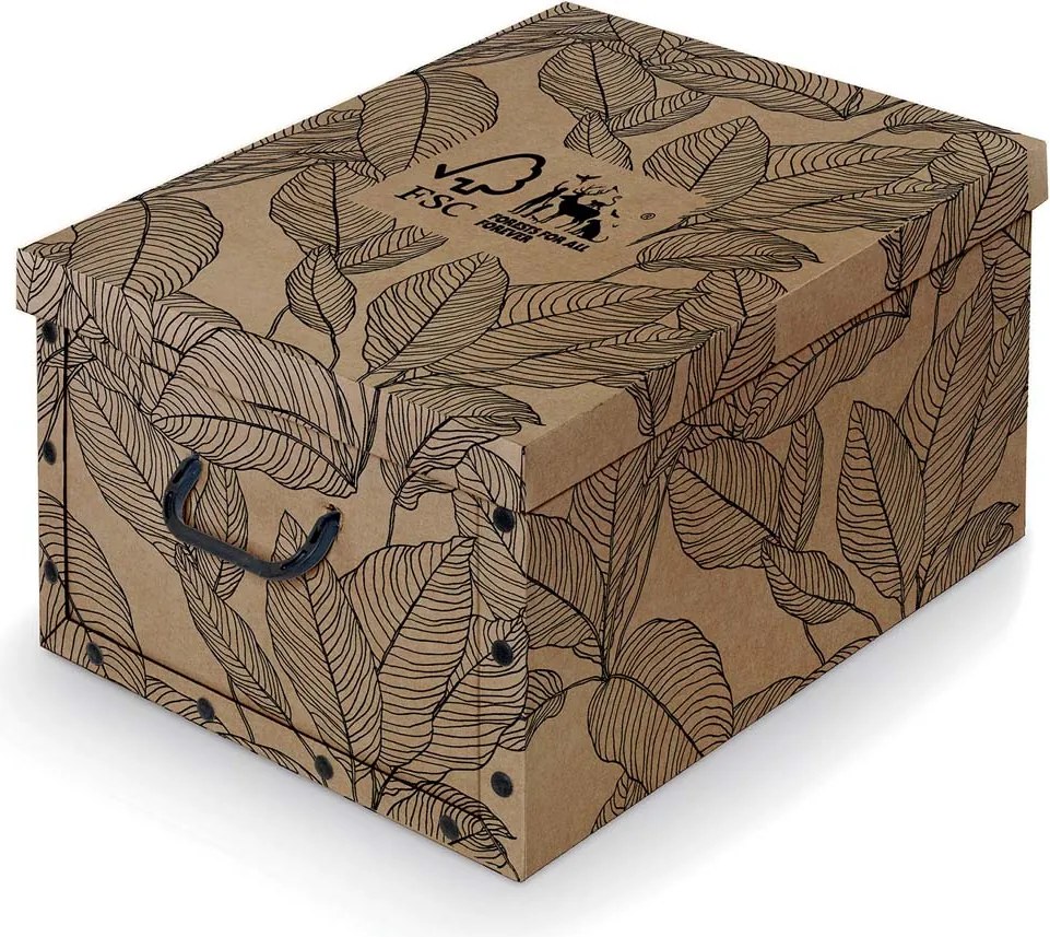 Domopak Úložný box s vekom a držadlami FOREST
