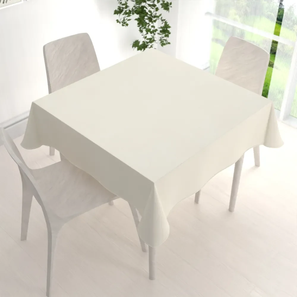 Biante Teflónový štvorcový obrus TF-051 Smotanový 130x130 cm
