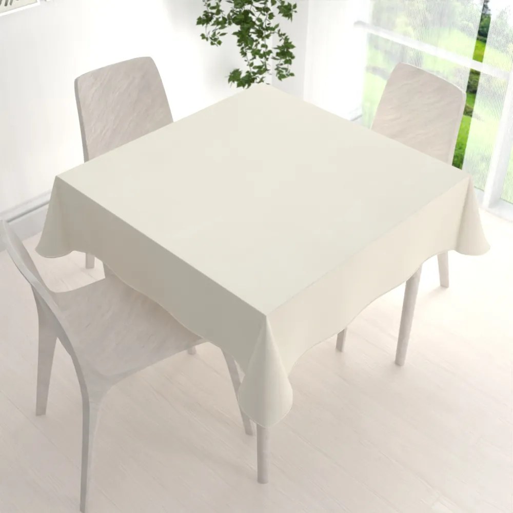 Biante Teflónový štvorcový obrus TF-051 Smotanový 70x70 cm
