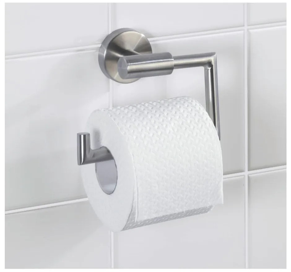 Nástenný držiak na toaletný papier z nehrdzavejúcej ocele v matne striebornej farbe Bosio – Wenko