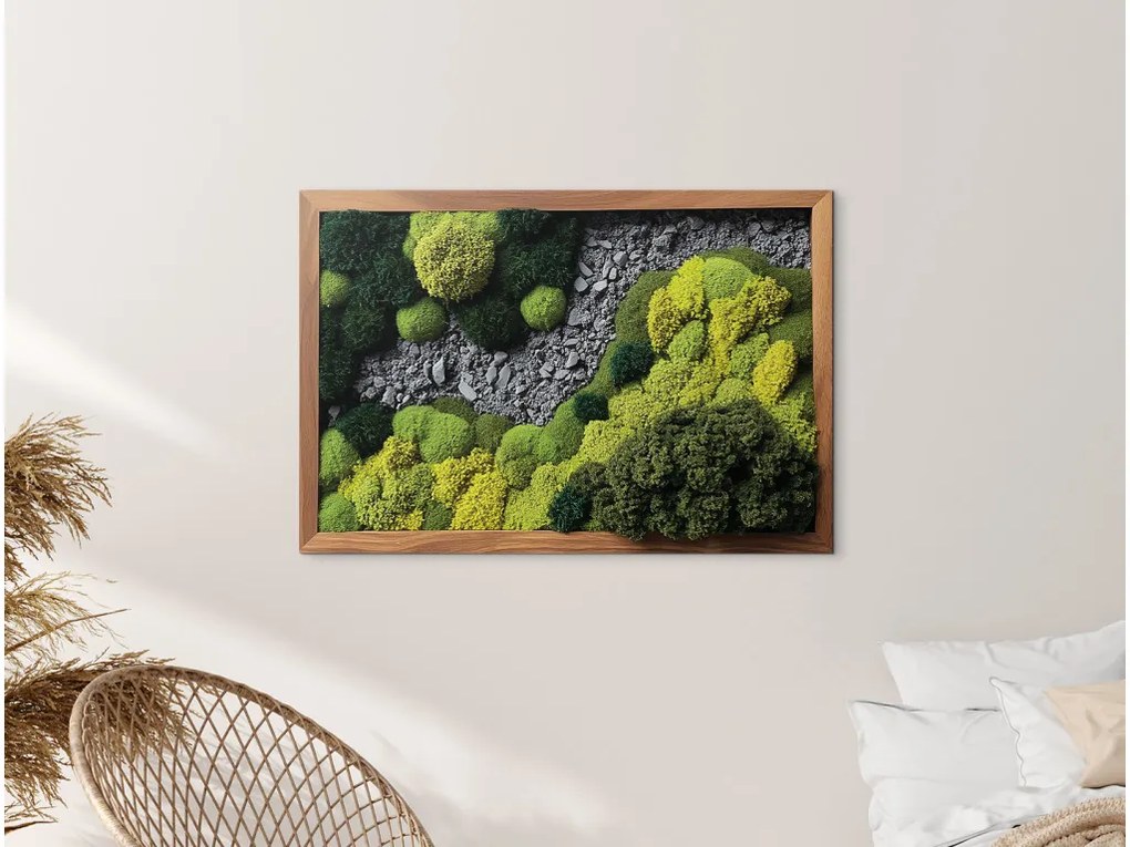 drevko |  Tlačený machový obraz Skalisko  34 x 50 cm