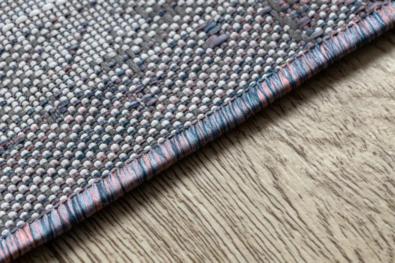 Dywany Łuszczów, Kusový koberec Sion Sisal Ornament 2832 blue/pink/ecru – na von aj na doma, 80x150, šedá, chodba / predsieň