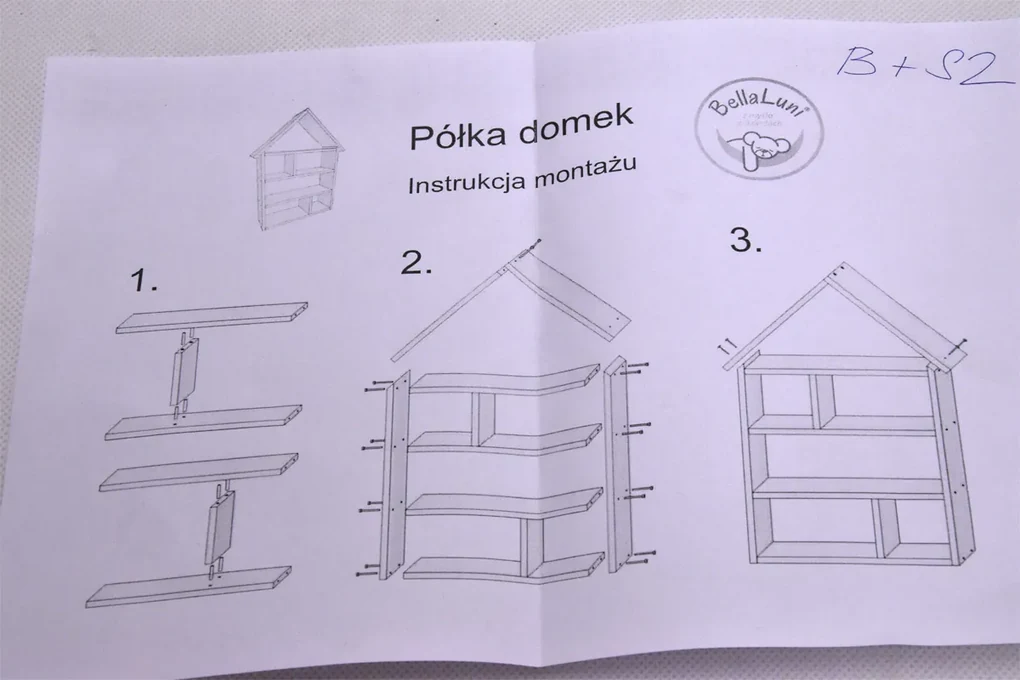 Detská domčeková knižnica biela