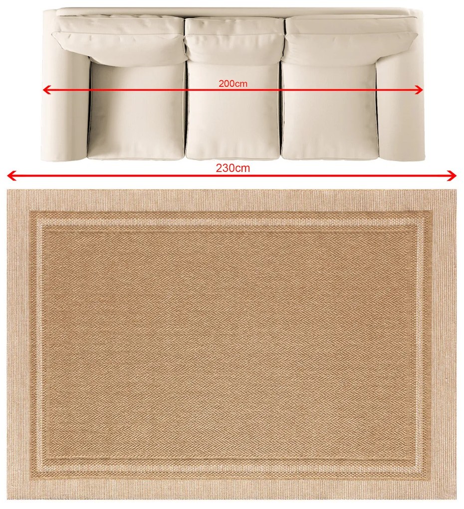 Koberec Sienna camel 160x230 cm