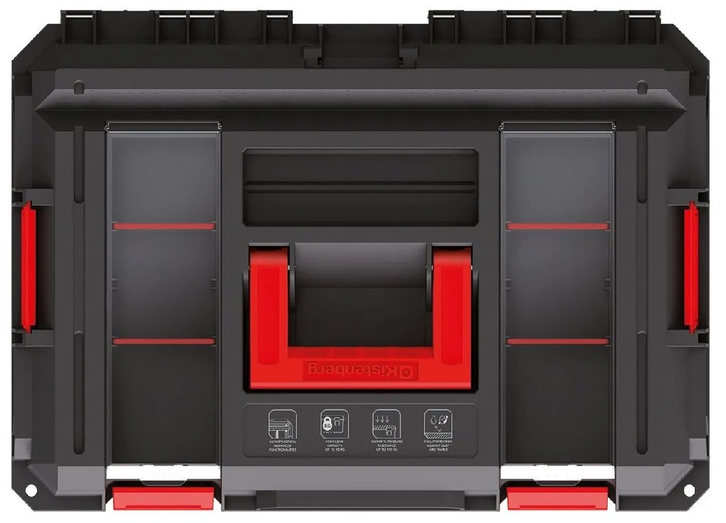 Kistenberg Kufor na náradie X BLOCK LOG čierny 546x380x307