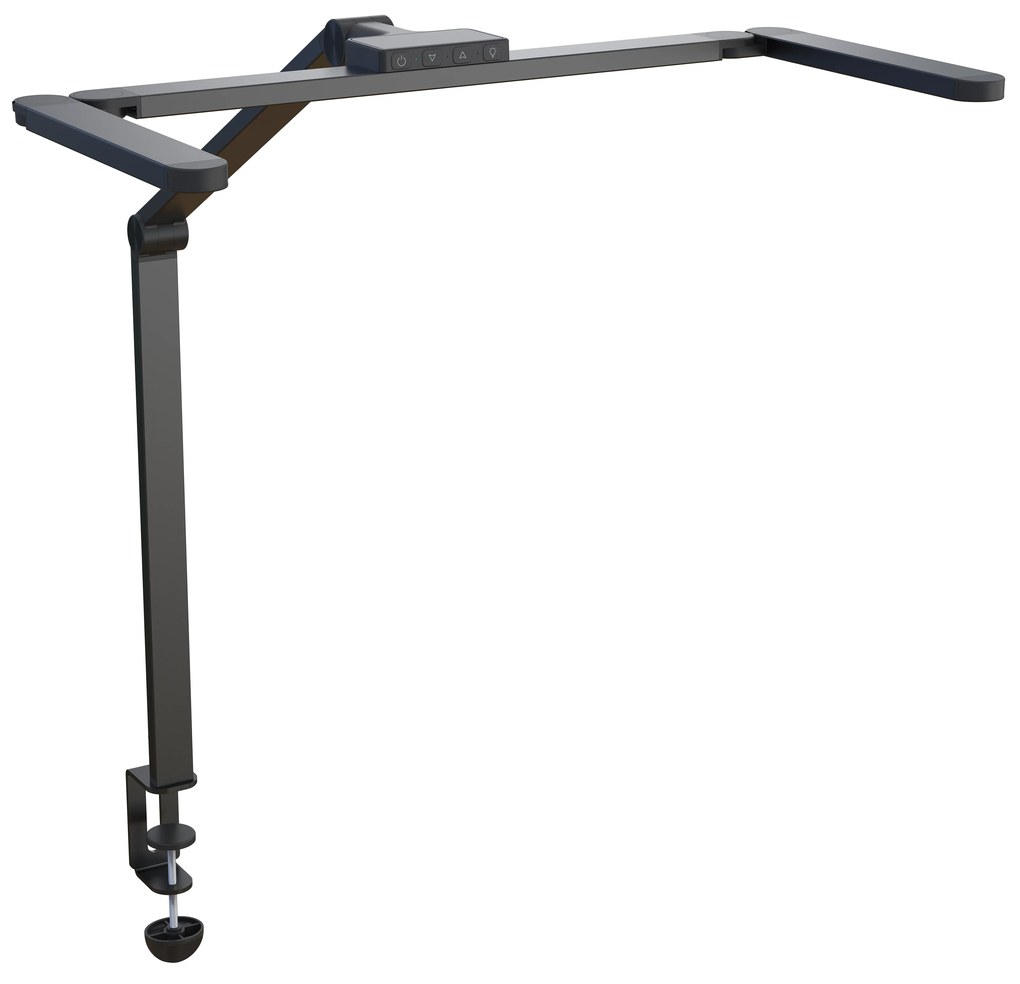 Stolná LED lampa CLARIO, svorka, diaľkové ovládanie