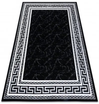 Koberec GLOSS 2813 87 styl, greek - čierny, sivý