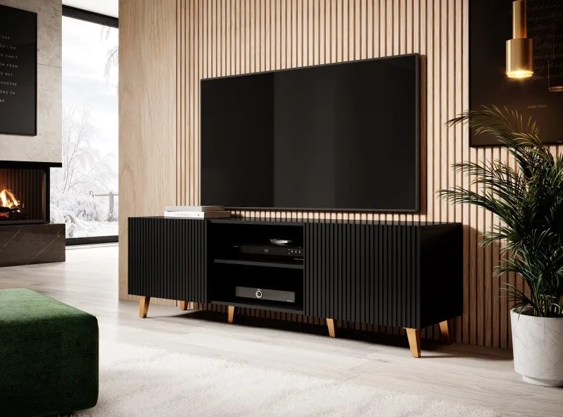TV stolík Pafos 150 cm čierny