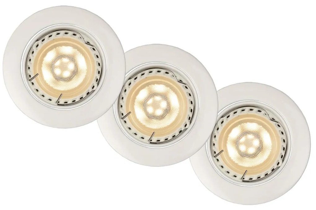 Lucide 11001/15/31 - SADA 3x LED podhľadové svietidlo FOCUS 1xGU10/5W/230V biele