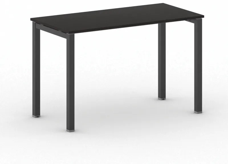 Stôl Square s čiernou podnožou 1200 x 600 x 750 mm, wenge