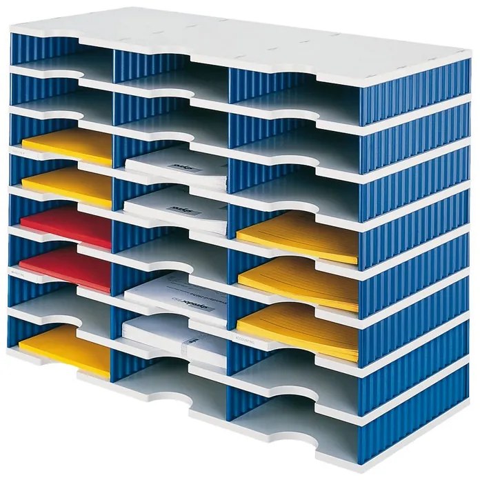 Triediace moduly, 24 priehradok, modrá
