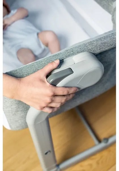 Chicco - Detská postieľka 2v1 NEXT2ME MAGIC EVO tmavošedá