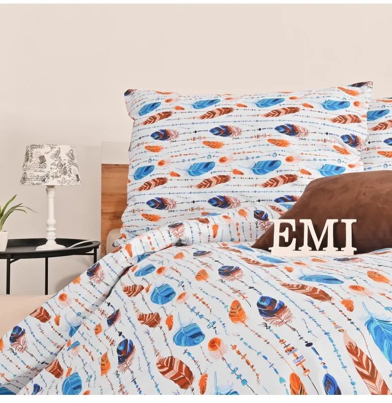 Obliečky bavlnené Indiana EMI, Štandardný set jednolôžko obsahuje 1x 140x200 + 1x 70x90