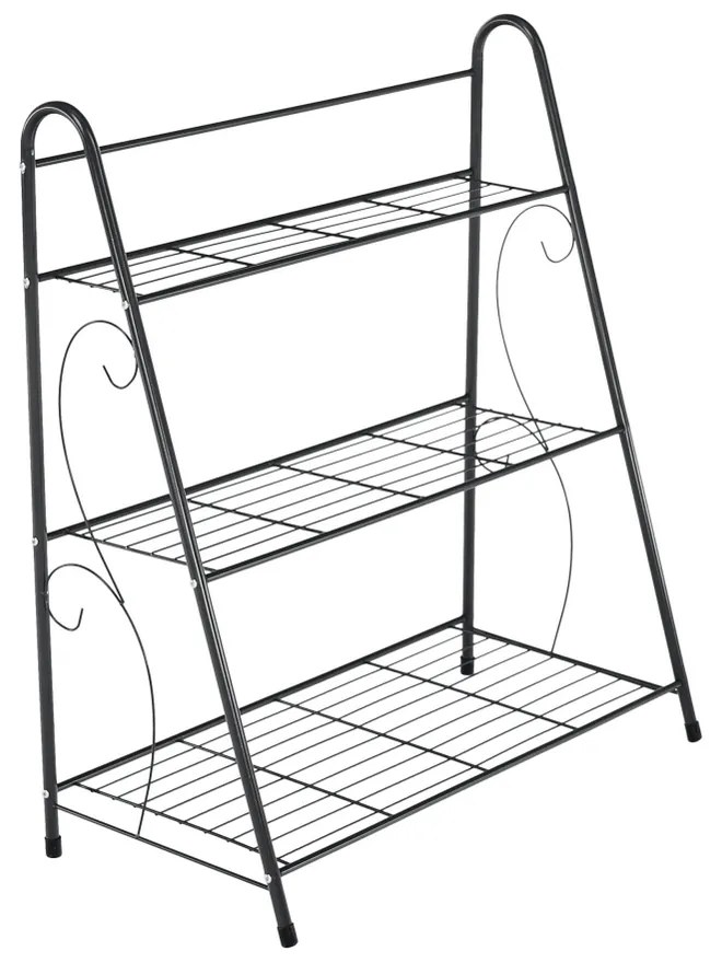 Kondela Regál, 3-policový, tmavosivá, VERUMA