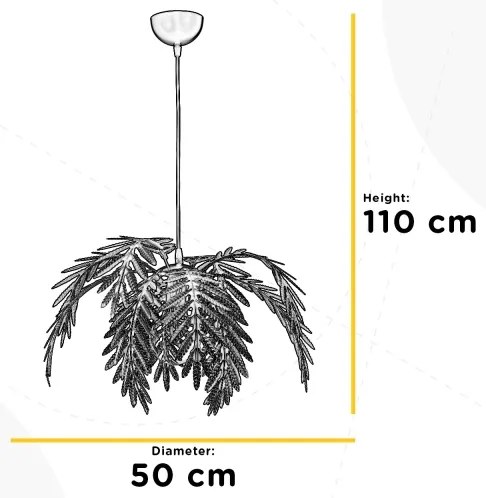 ONLI - Závesný luster DUBAI na lanku 1xE27/22W/230V bronzový