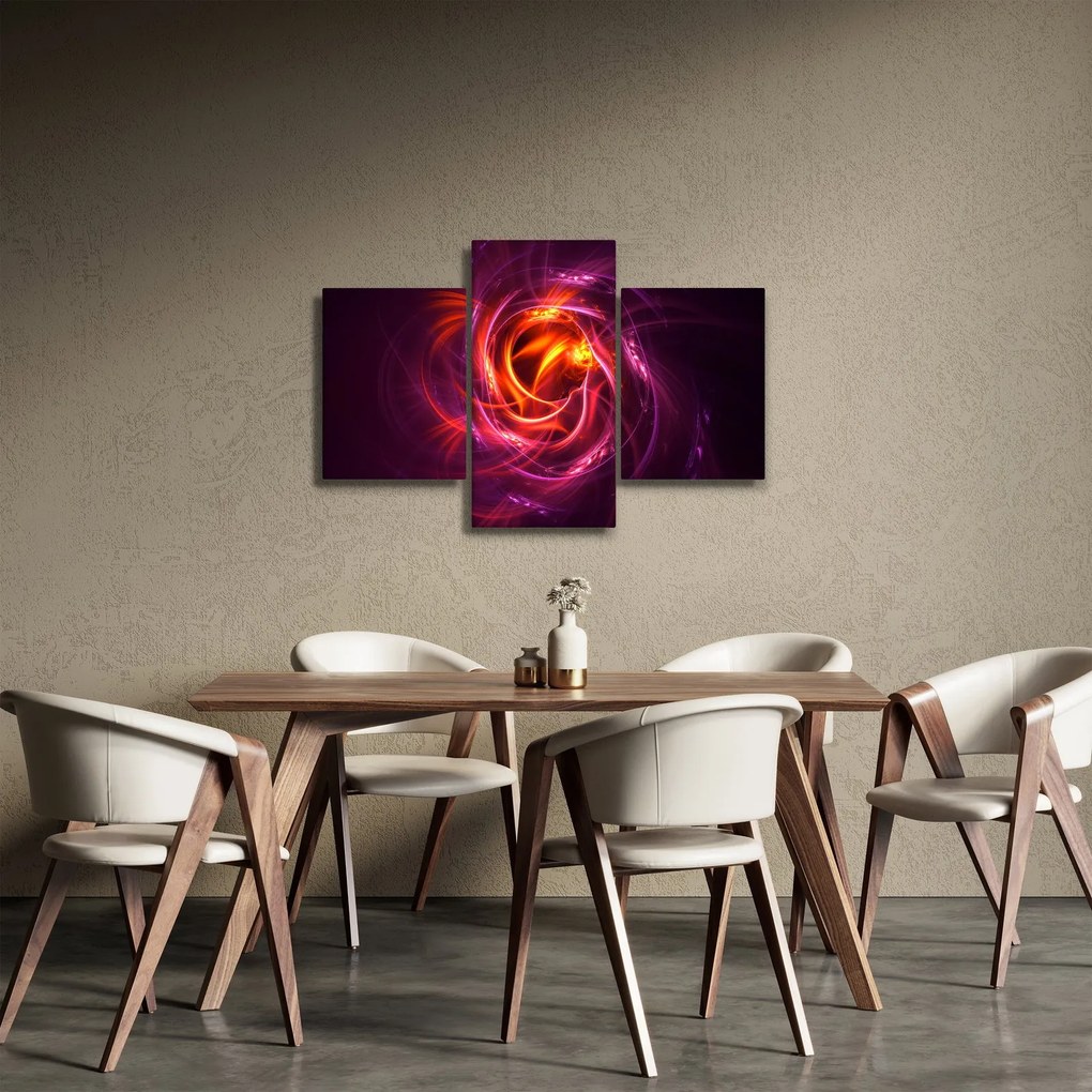 Obraz svietiacej modernej abstrakcie (90x60 cm)