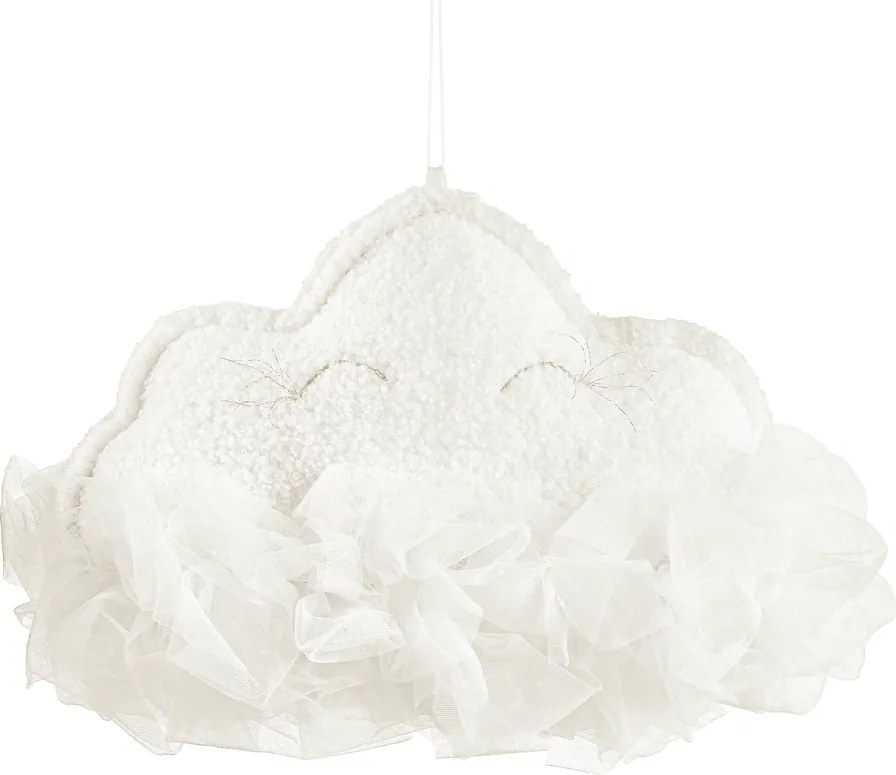 Závesná dekorácia obláčik biela 35x26x14cm