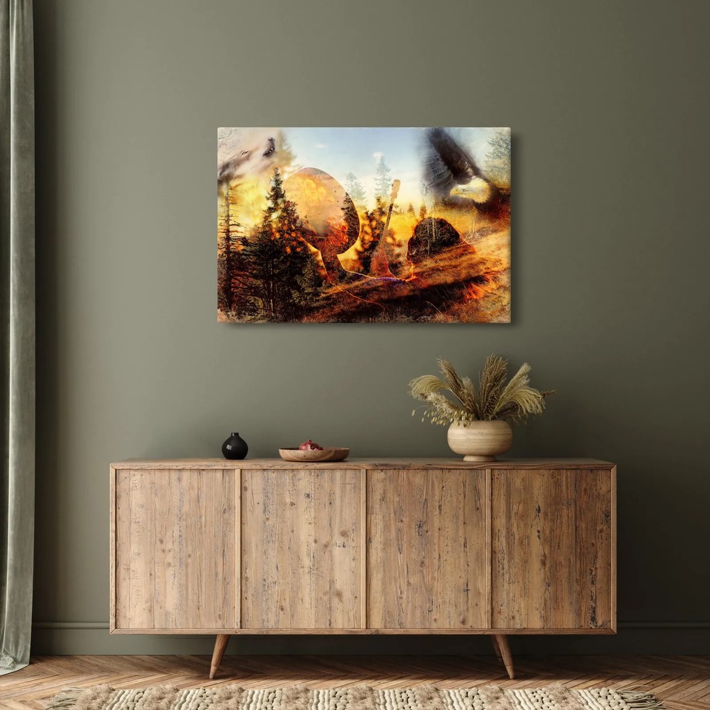 Obraz - Šamanský motív (90x60 cm)