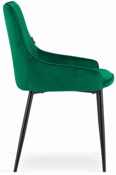 Zamatová stolička Berlin zelená