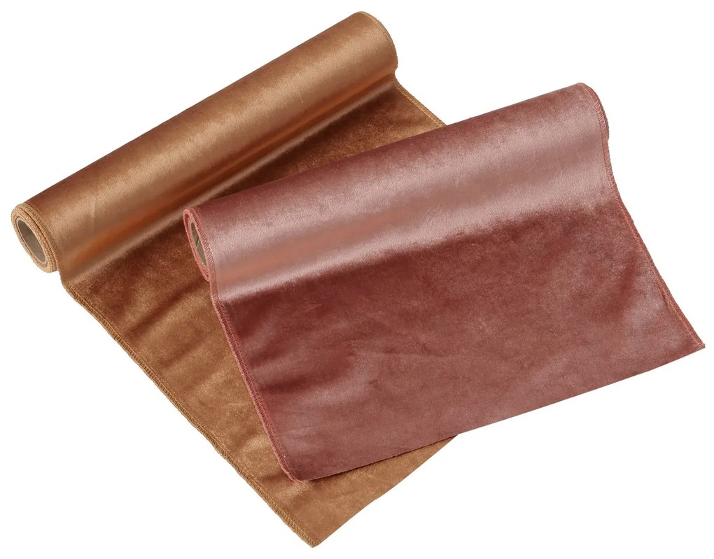 Stredový zamatový obrus Velvet Variant: Medená