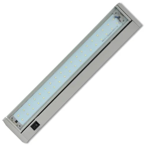 Ecolite Strieborne LED svietidlo pod kuchynskú linku 58cm 10W TL2016-42SMD/10W
