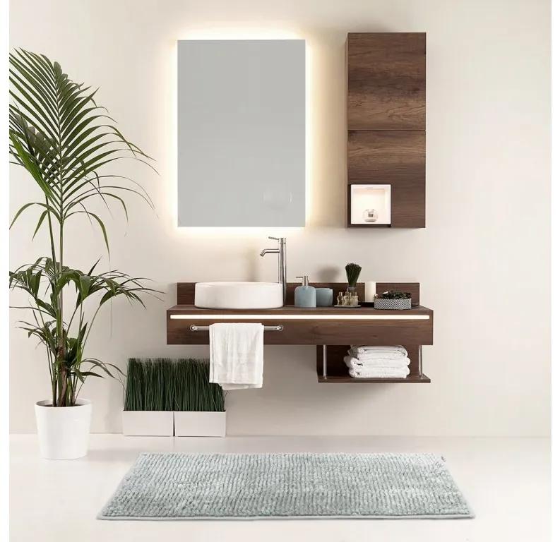Sivá kúpeľňová predložka BATI 60x90 cm