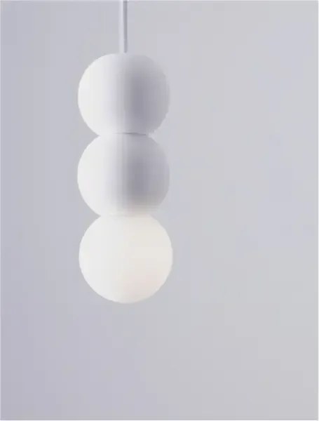 LED biely moderný luster Zero 3