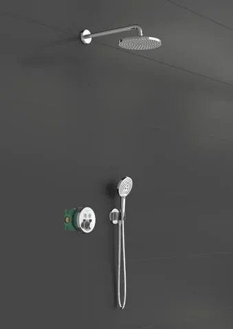 Hansgrohe Raindance S, sprchový systém 240 1jet PowderRain s termostatom ShowerSelect S, chrómová, HAN-27951000