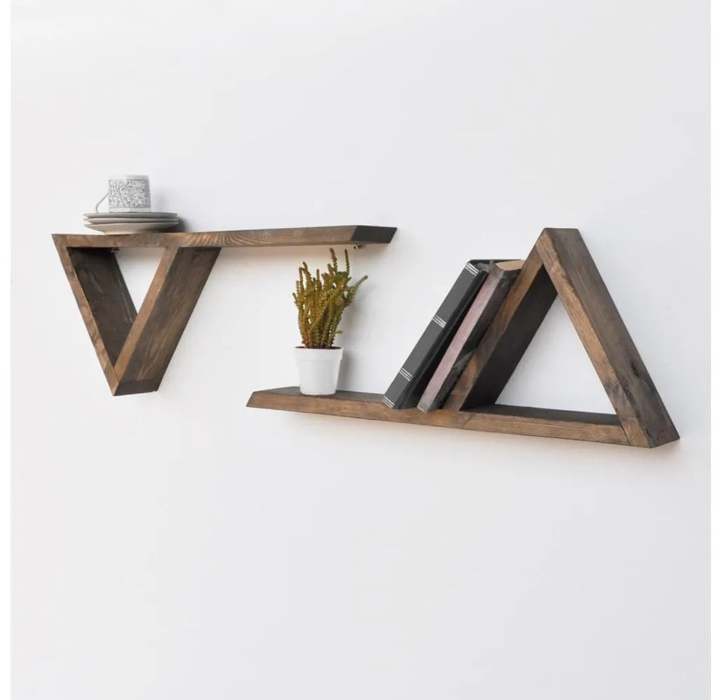 SADA 2x Nástenná polica smrek