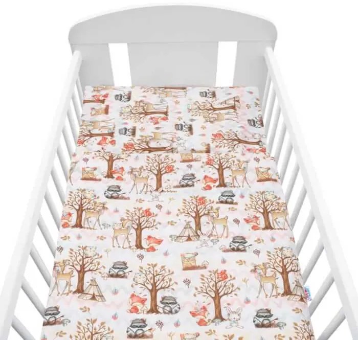 2-dielné posteľné obliečky 100/135 cm lesný príbeh