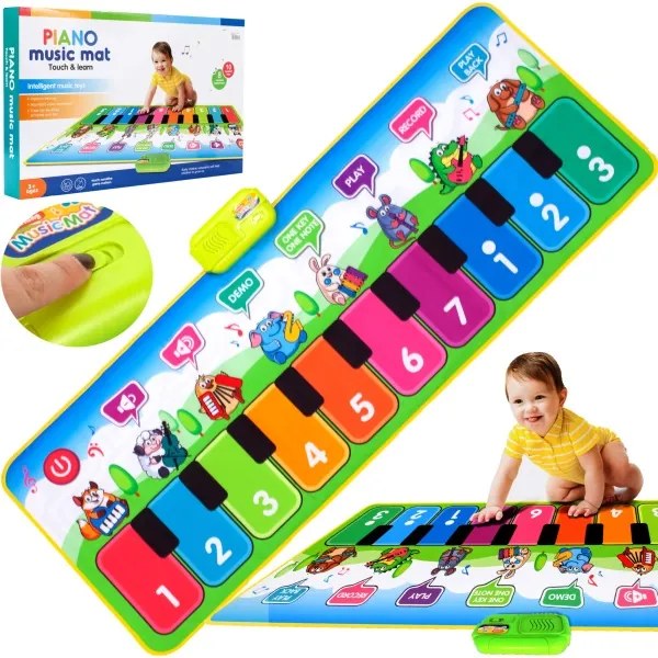 INTERAKTÍVNA TANEČNÁ PODLOŽKA PRE DETI SO ZVIERATKAMI A NAHRÁVANÍM